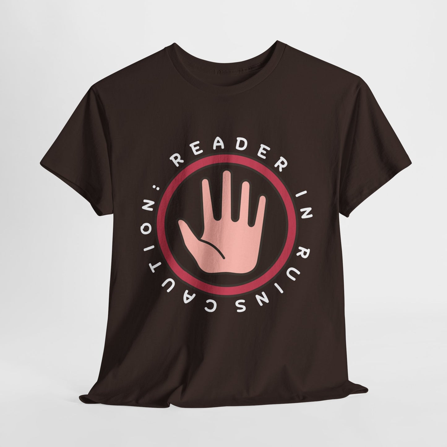 Teen/Adult Unisex Tee β Caution: Reader in Ruins