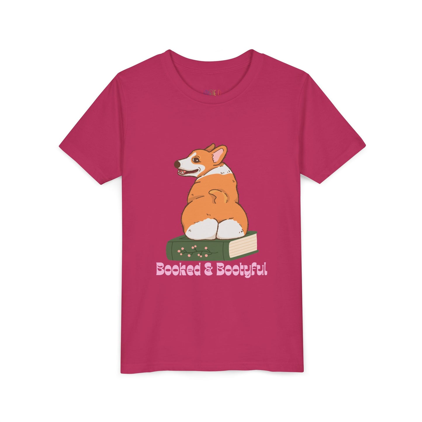 Youth Booked & Bootyful T-Shirt β For the Bold, Bookish, and Totally Paw-some