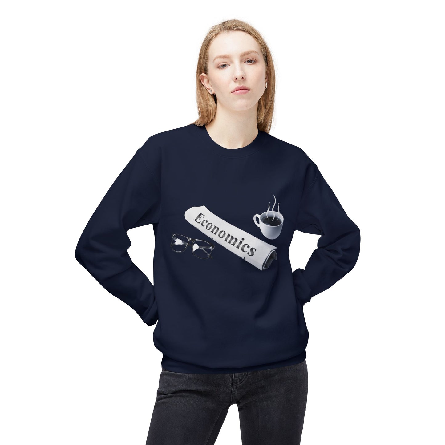 Teen/Adult Unisex Economics Sweatshirt β Classic Scholar Design for Thinkers and Analysts