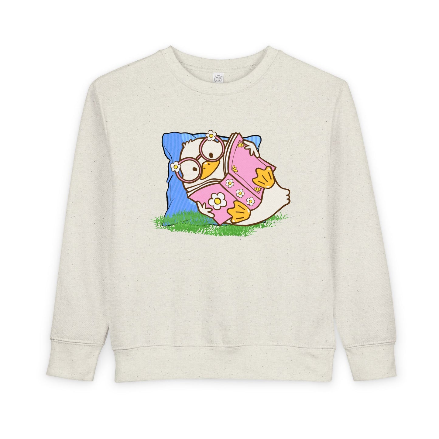 Toddler Cozy Duck Reader Sweatshirt – Cute Storytime Crewneck for Kids