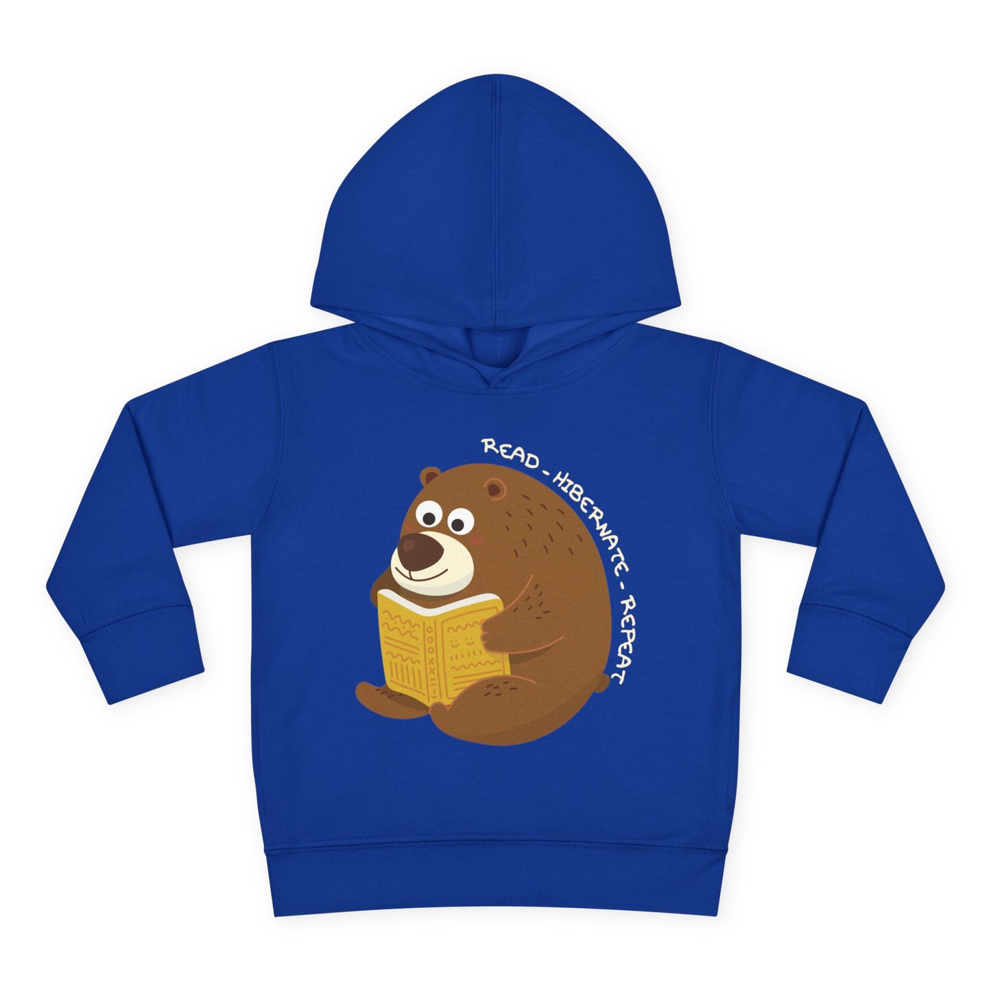 Toddler Read Hibernate Repeat Hoodie – Cozy Bear Book Design