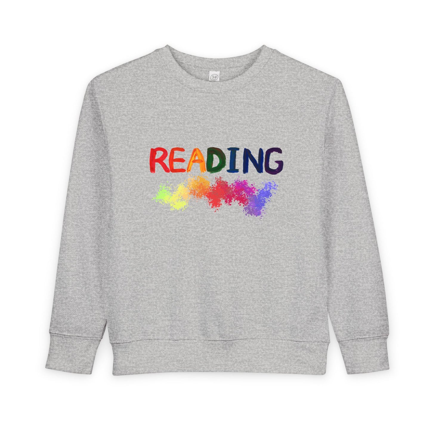 Toddler Reading Rainbow Sweatshirt – Colorful Literacy Crewneck for Little Learners