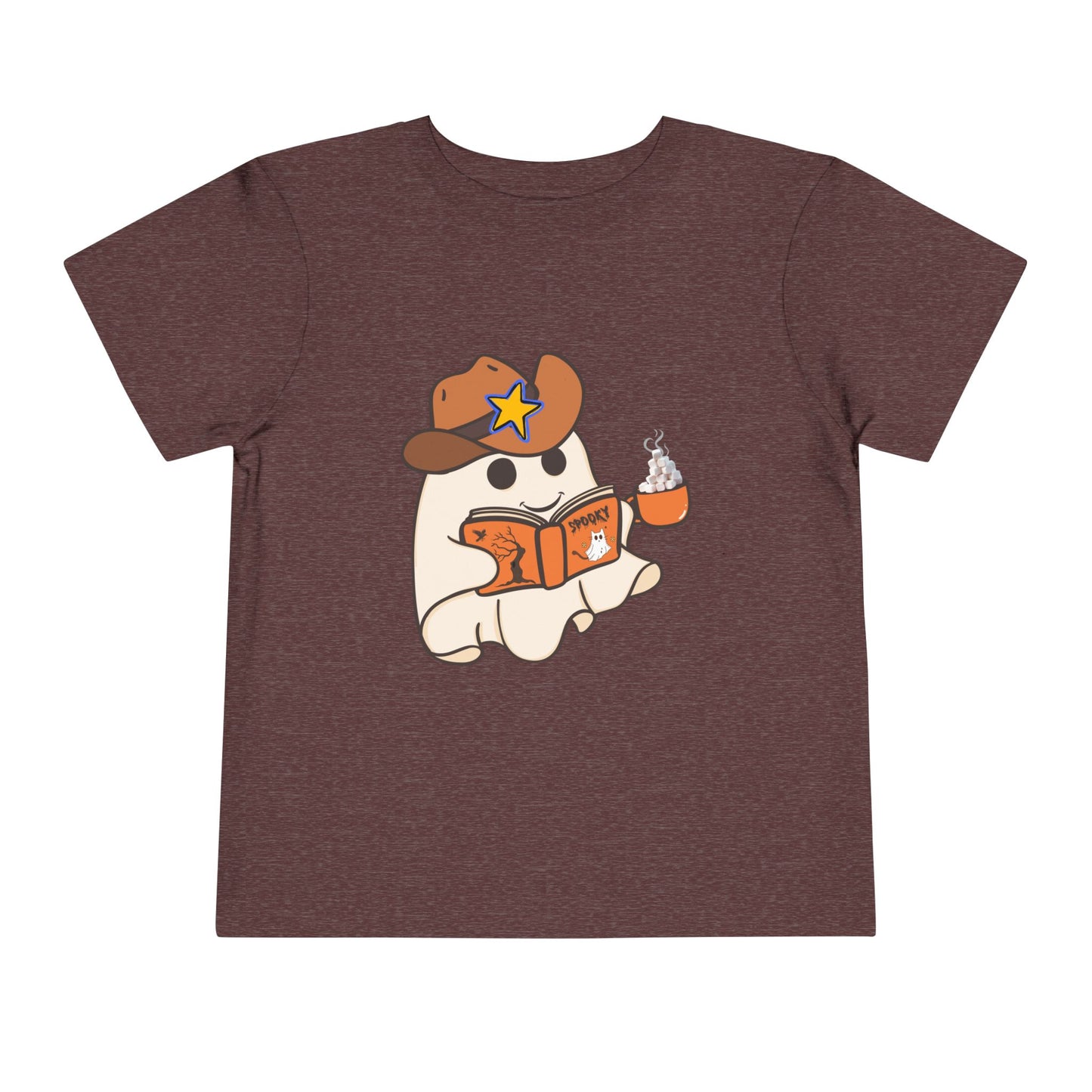 Toddler Cowboy Ghost Reading Tee – Spooky Cute Storytime Shirt
