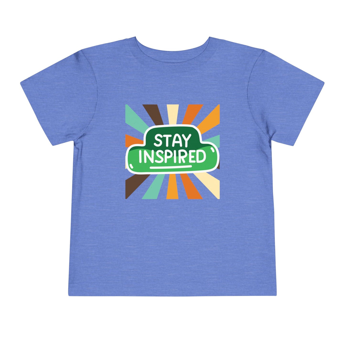 Toddler Stay Inspired Tee β Bold Retro Motivation for Little Dreamers