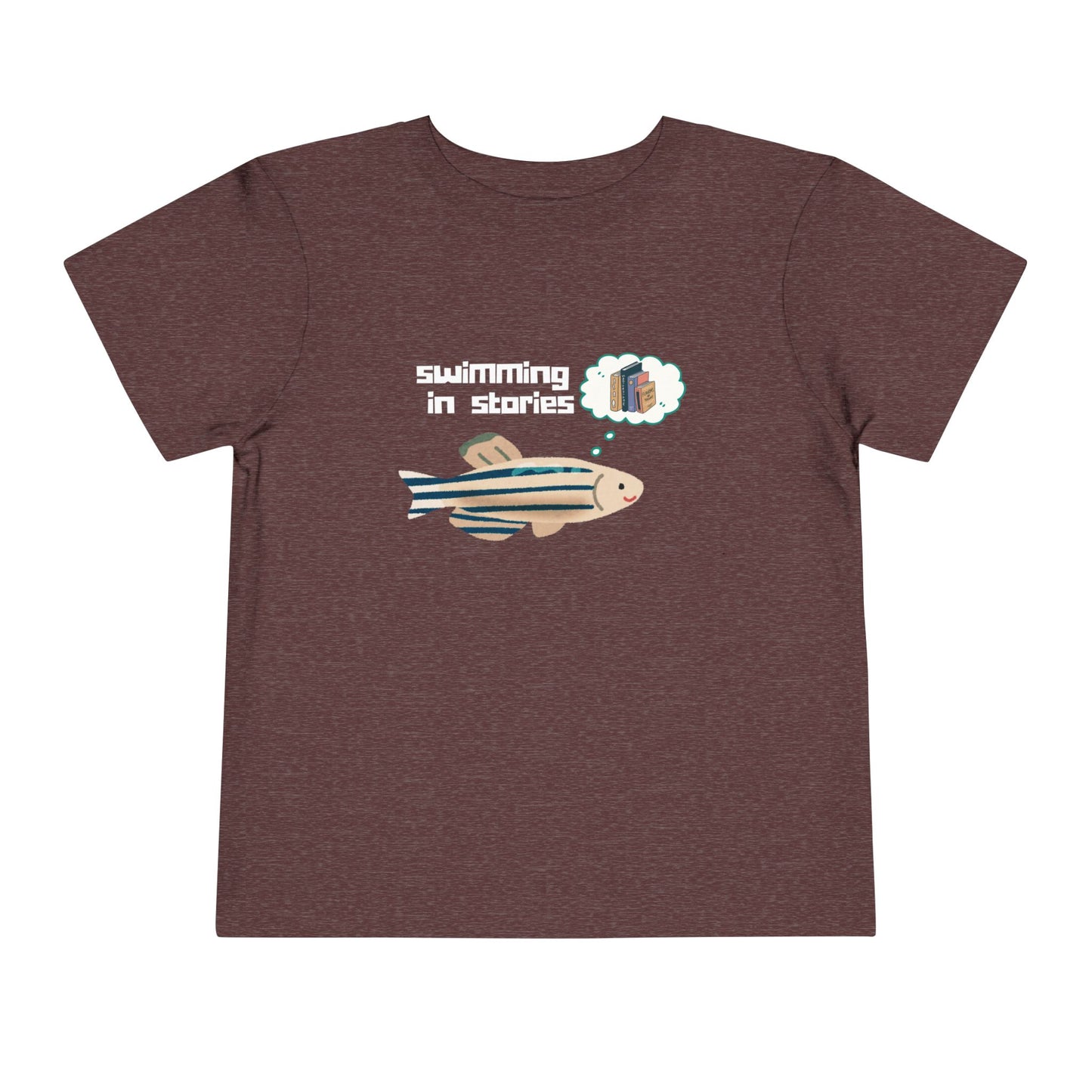 Toddler Swimming in Stories Tee β Bookish Fish Shirt for Little Readers