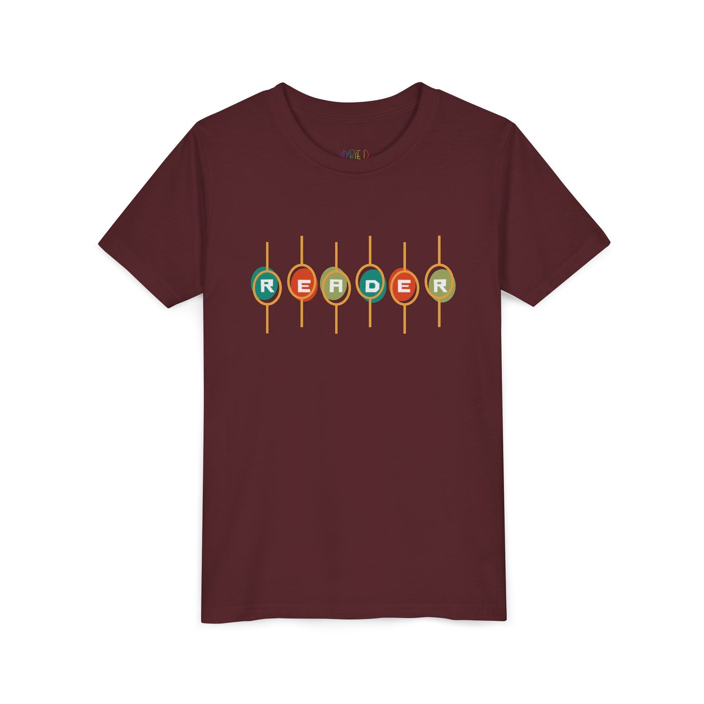 Youth READER Retro Dial Tee, For bookworms who like their style as bold as their stories