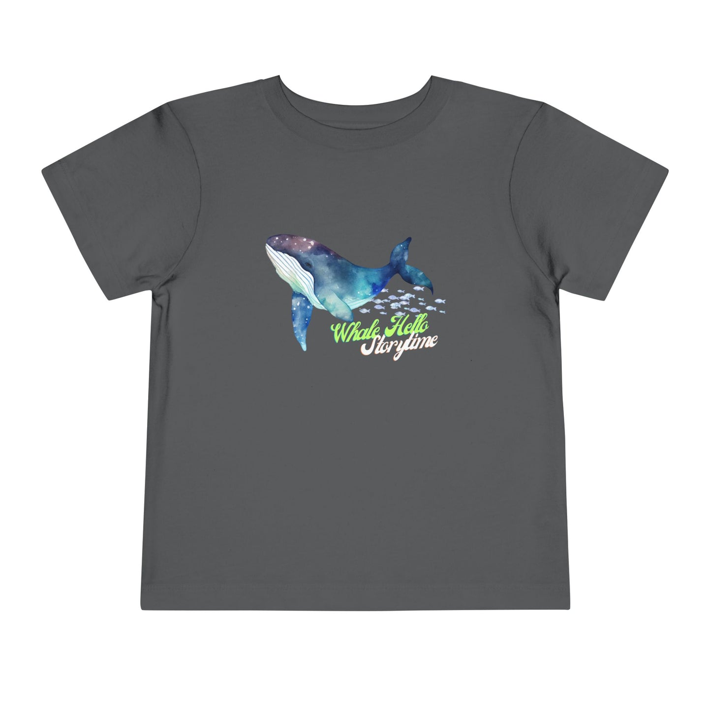 Toddler Whale Hello Storytime Tee β Cosmic Whale Shirt for Readers & Dreamers