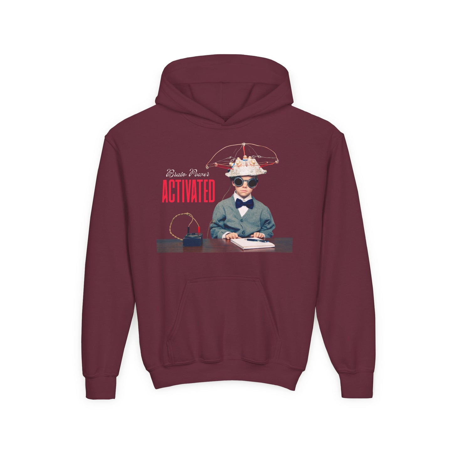 Youth Brain Power Activated Hoodie β Genius Mode: On!