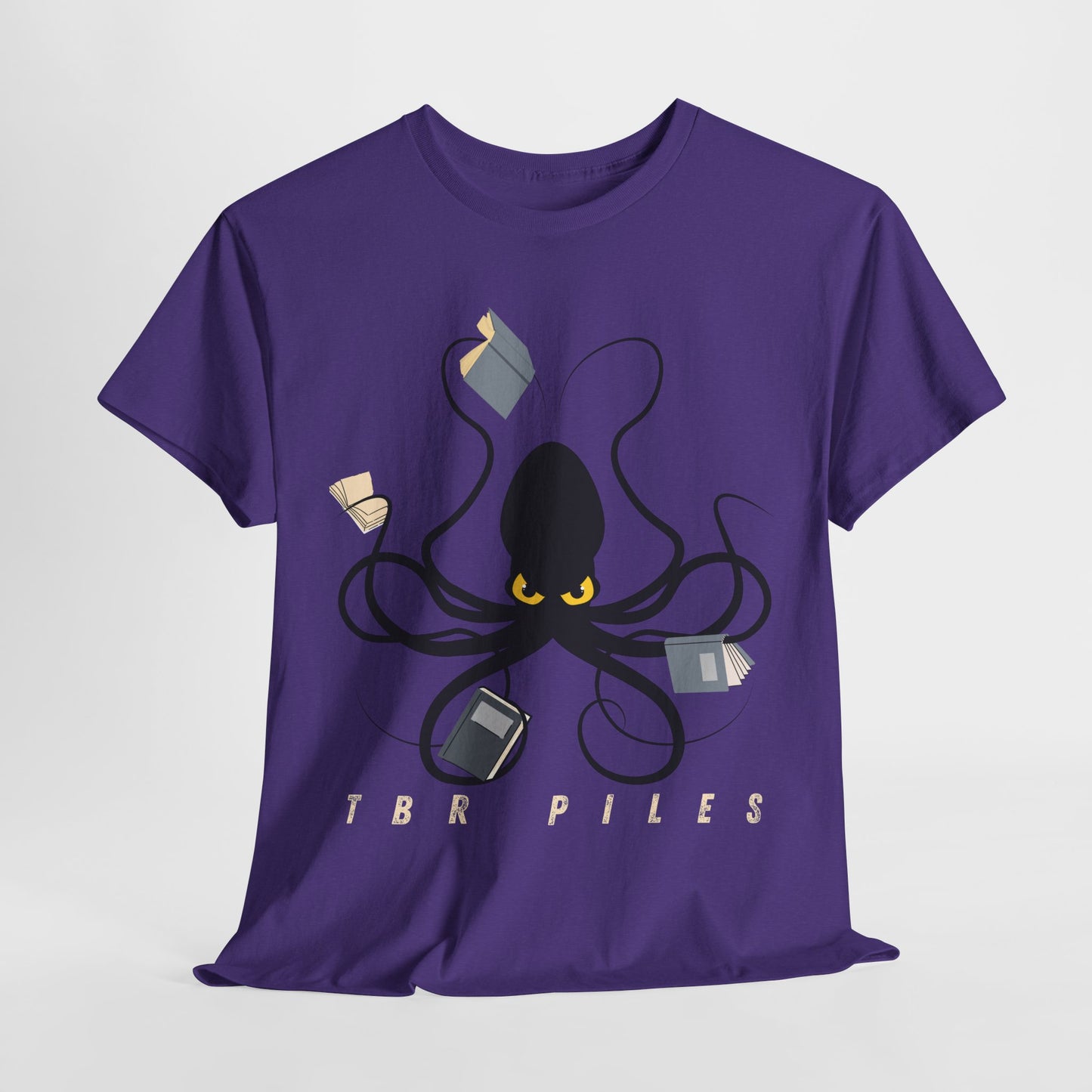 Teen/Adult Unisex “TBR Piles” Tee – Eight Arms, Still Not Enough