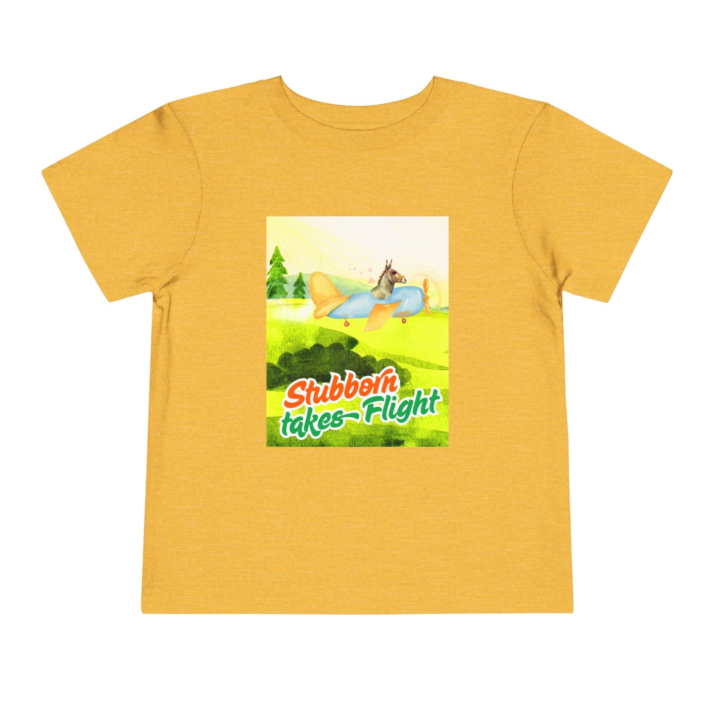 Toddler Stubborn Takes Flight Tee – Perseverance Shirt for Determined Dreamers
