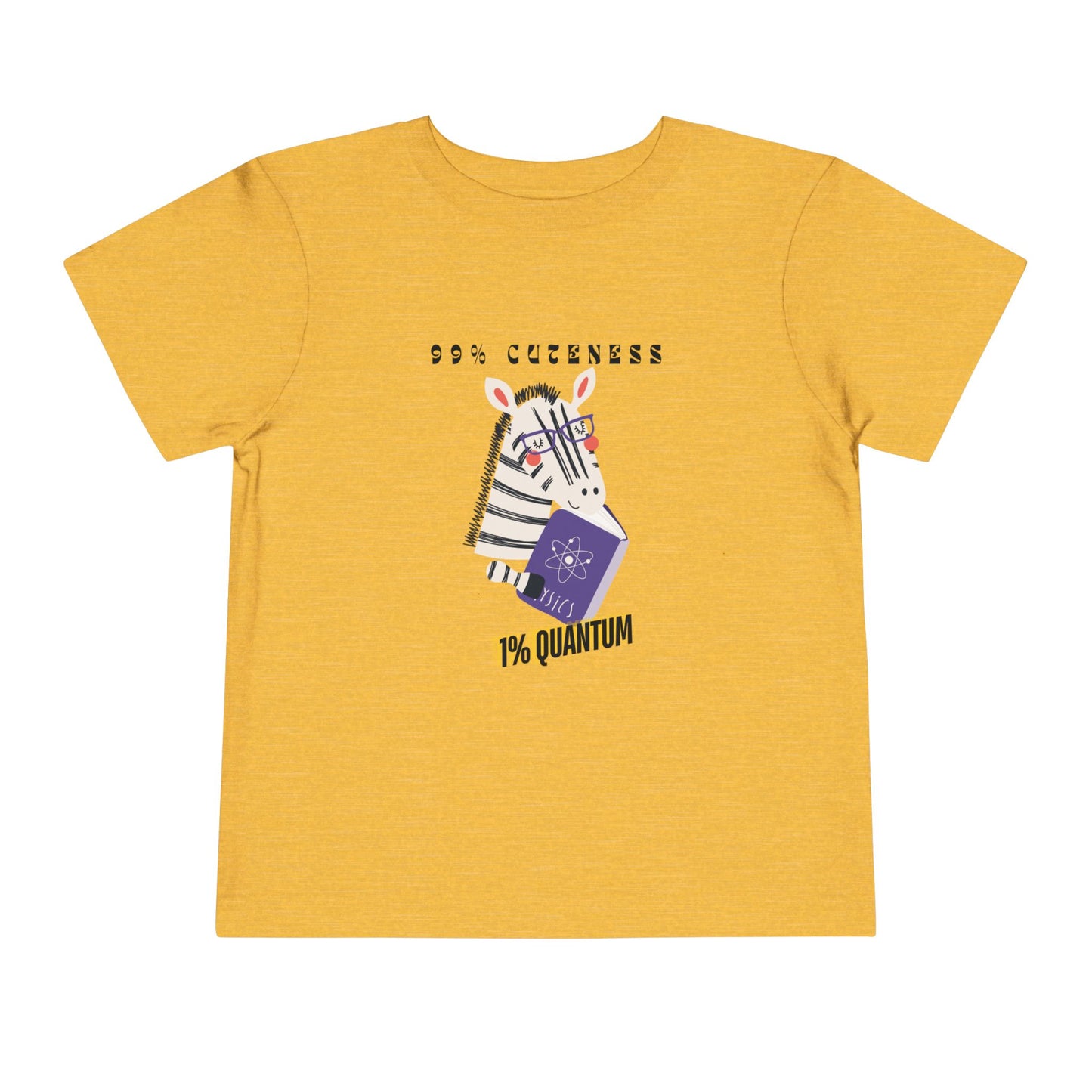 Toddler 99% Cuteness, 1% Quantum Tee – Zebra Science Style for Little Geniuses