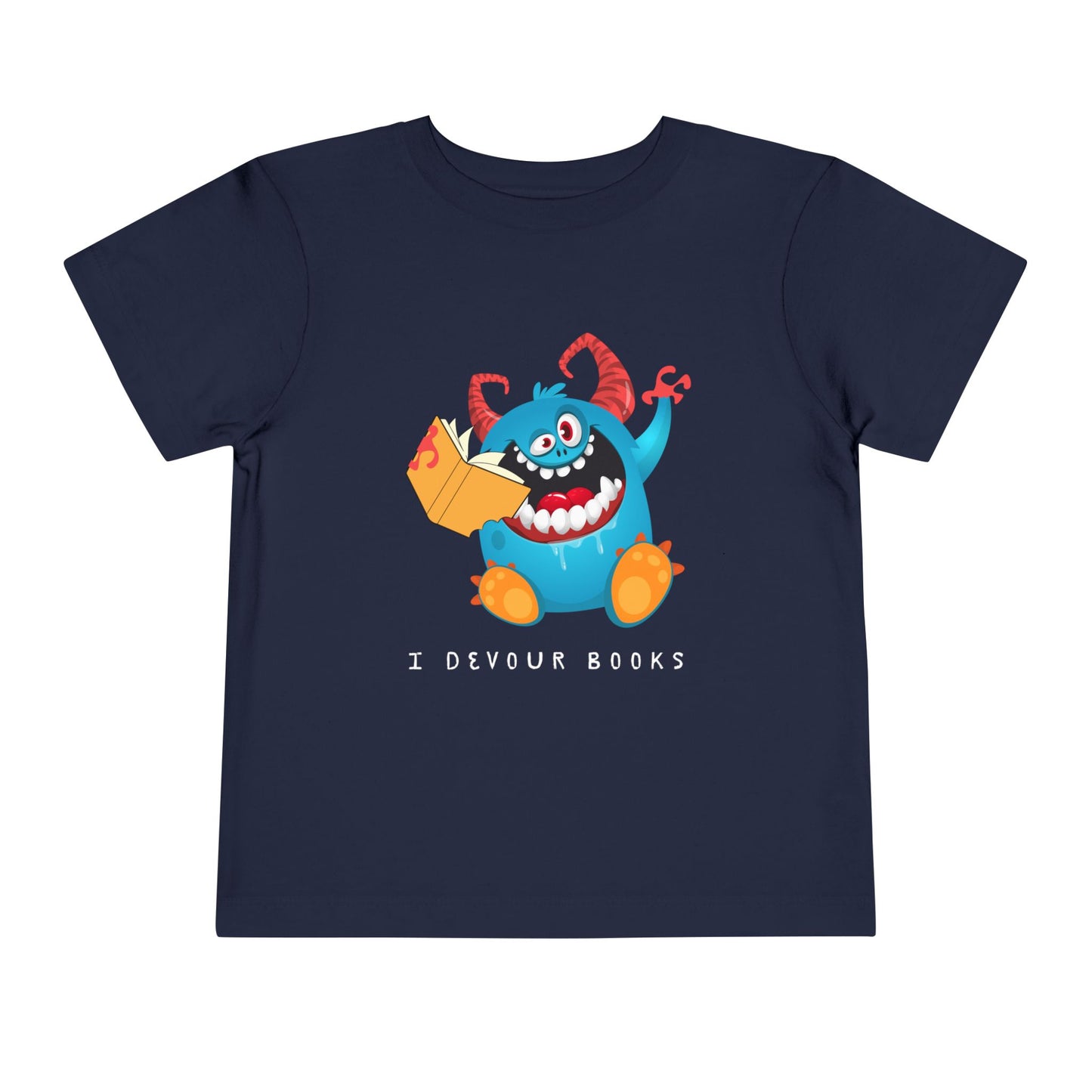 Toddler I Devour Books Monster Tee