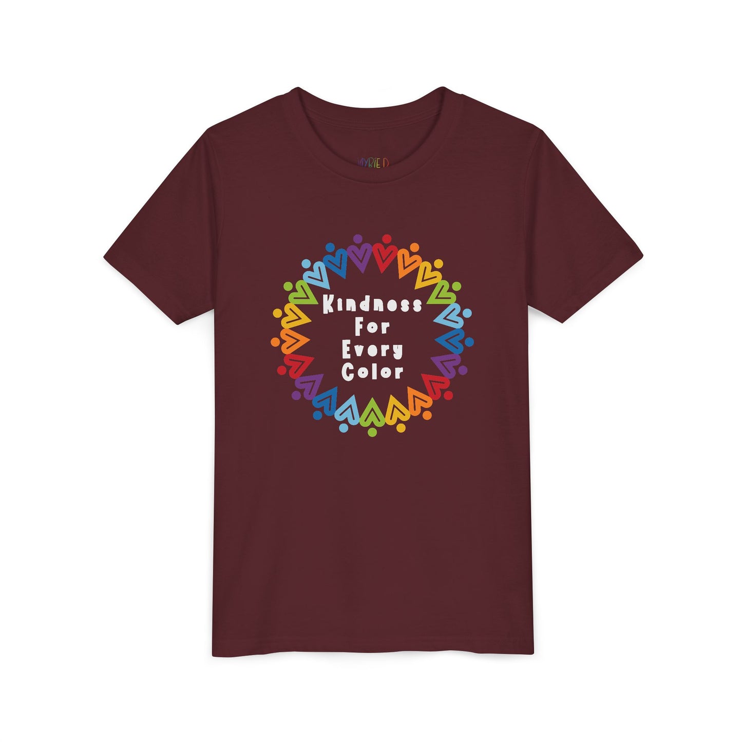 Youth Kindness For Every Color Tee – Celebrate What Makes Us Shine
