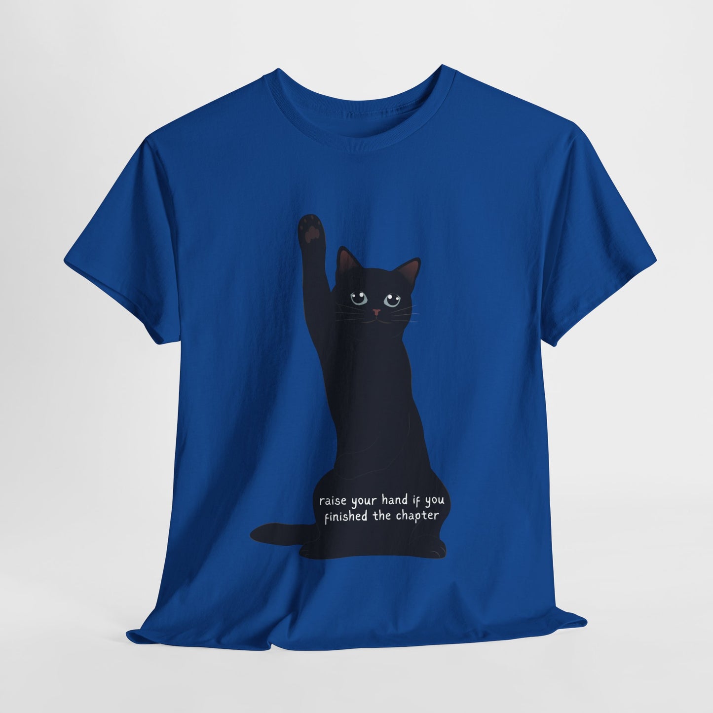 Teen/Adult Unisex Chapter Complete Cat Tee – Paws Up for Page Turners