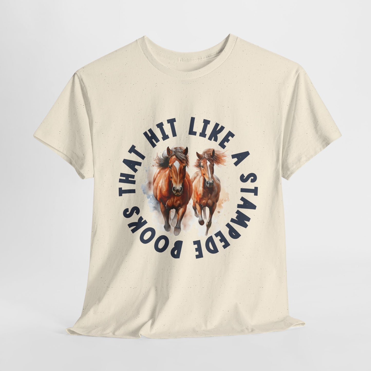 Teen/Adult Unisex Tee β Books That Hit Like a Stampede