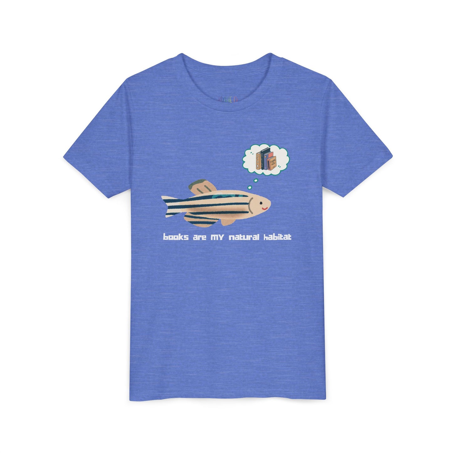 Youth Books Are My Natural Habitat Tee – Perfect for Young Bookworms, A playful design for deep-diving readers