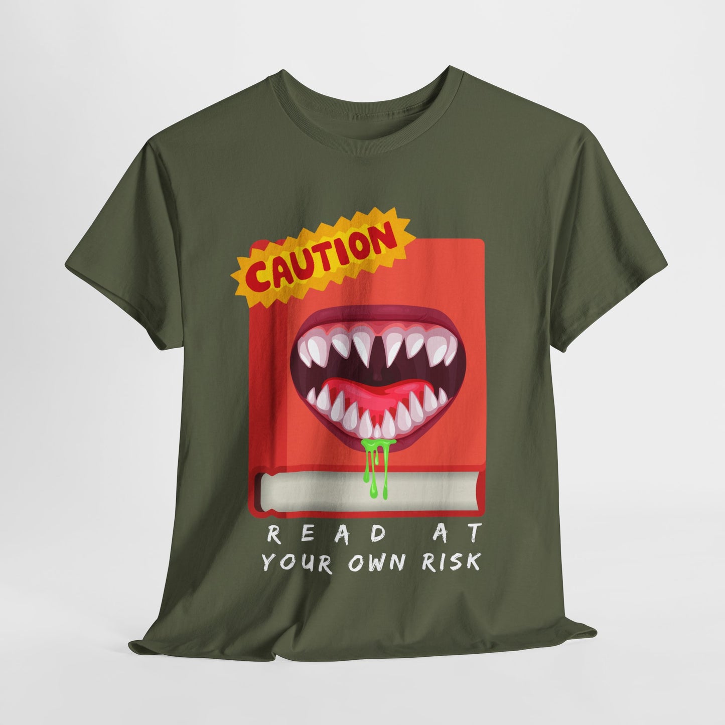 Teen/Adult Unisex Read at Your Own Risk Tee β A Warning for Thrill-Seeking Readers