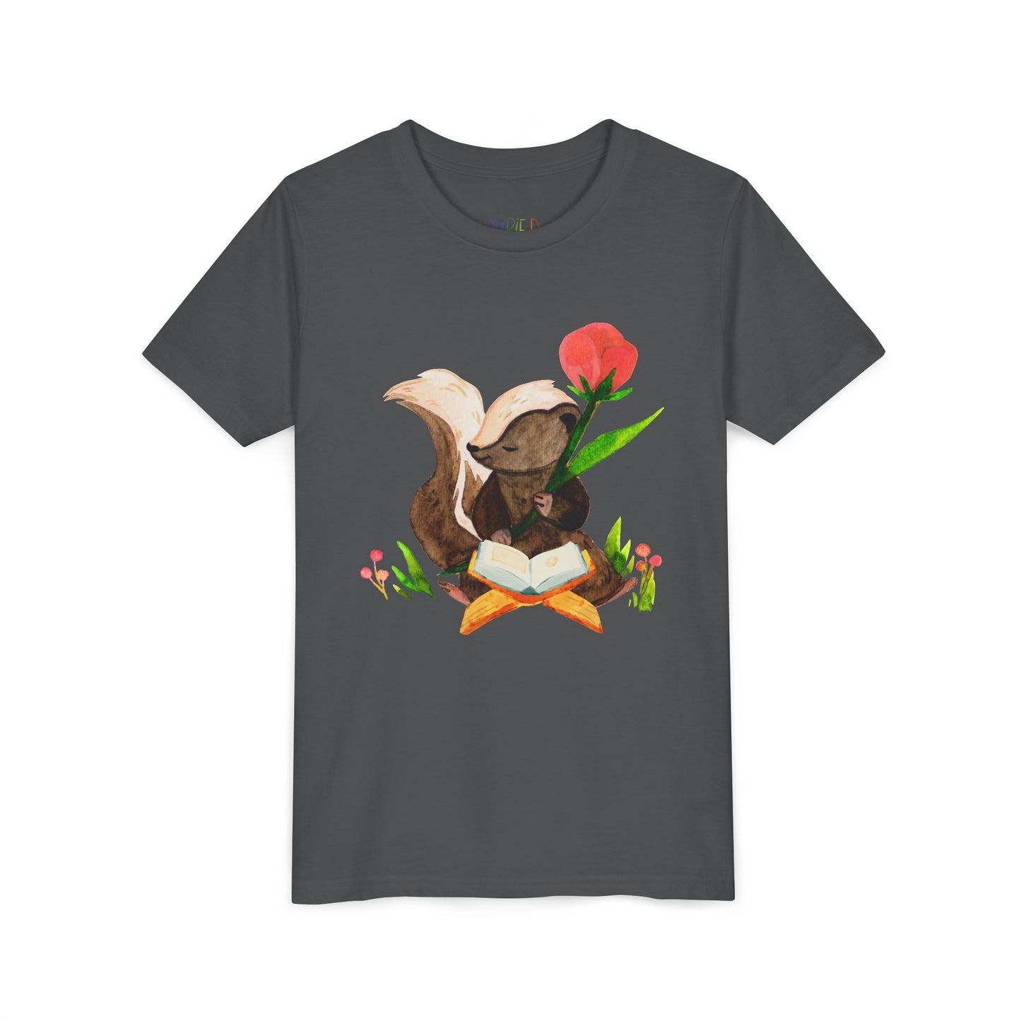 Youth Stop and Read the Stories Tee β Sweet Skunk Shirt for Gentle Bookworms