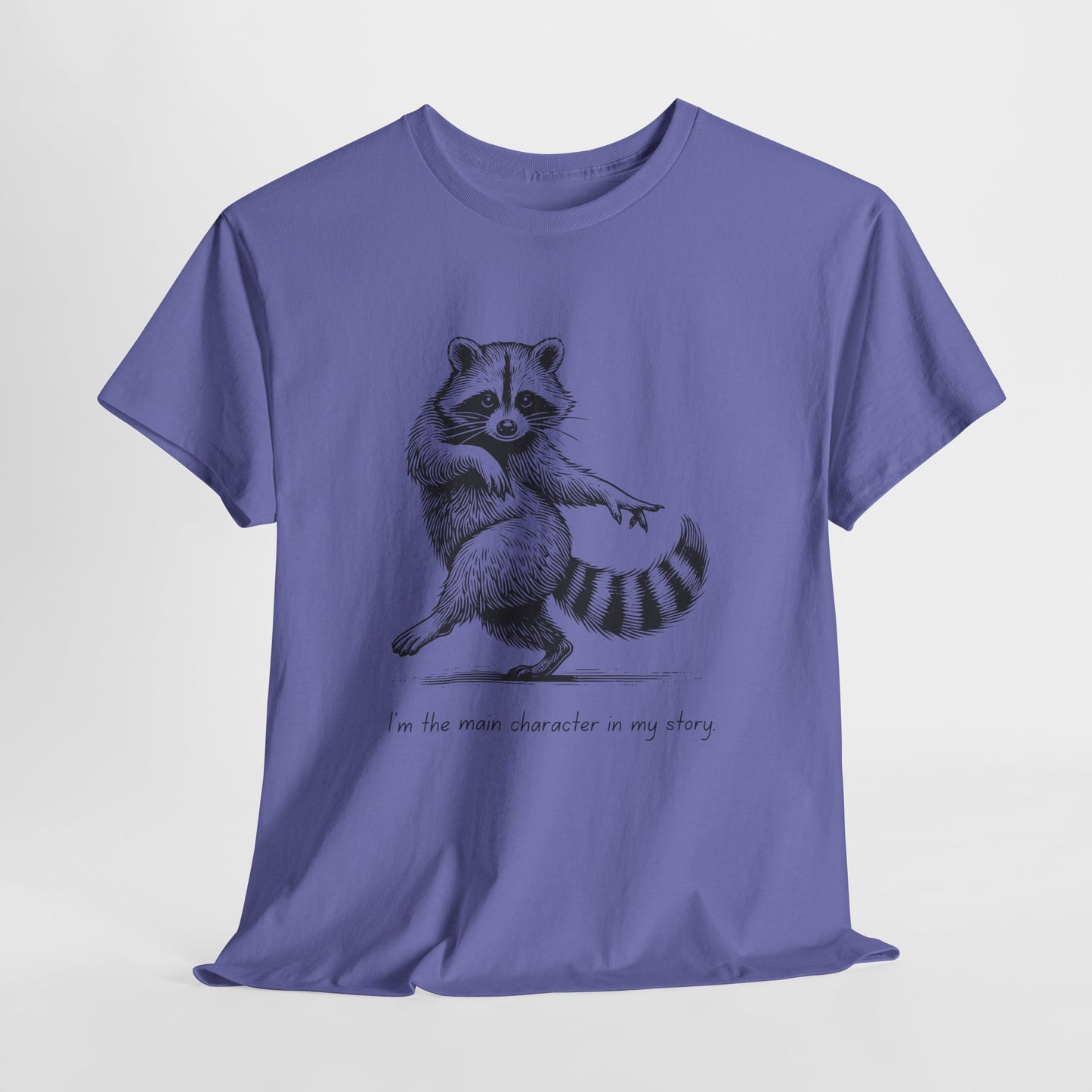 Teen/Adult Unisex Main Character Raccoon Tee – Starring: Me