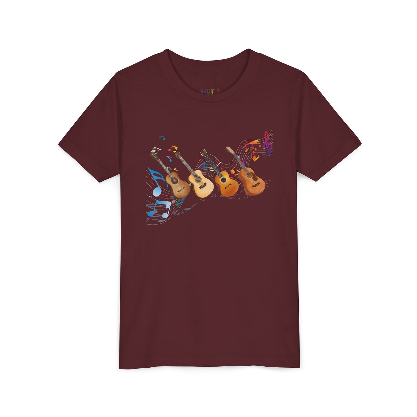 Youth One Story. Four Players. Tee – Guitar Ensemble Shirt for Collaborative Creatives
