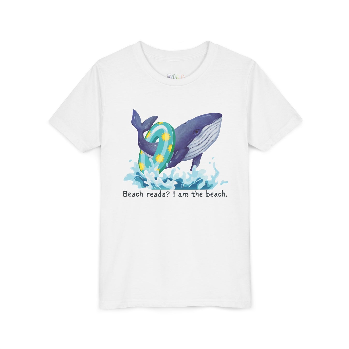 Youth Beach Reads? I Am the Beach Tee – Whale Shirt for Kids Who Make Waves