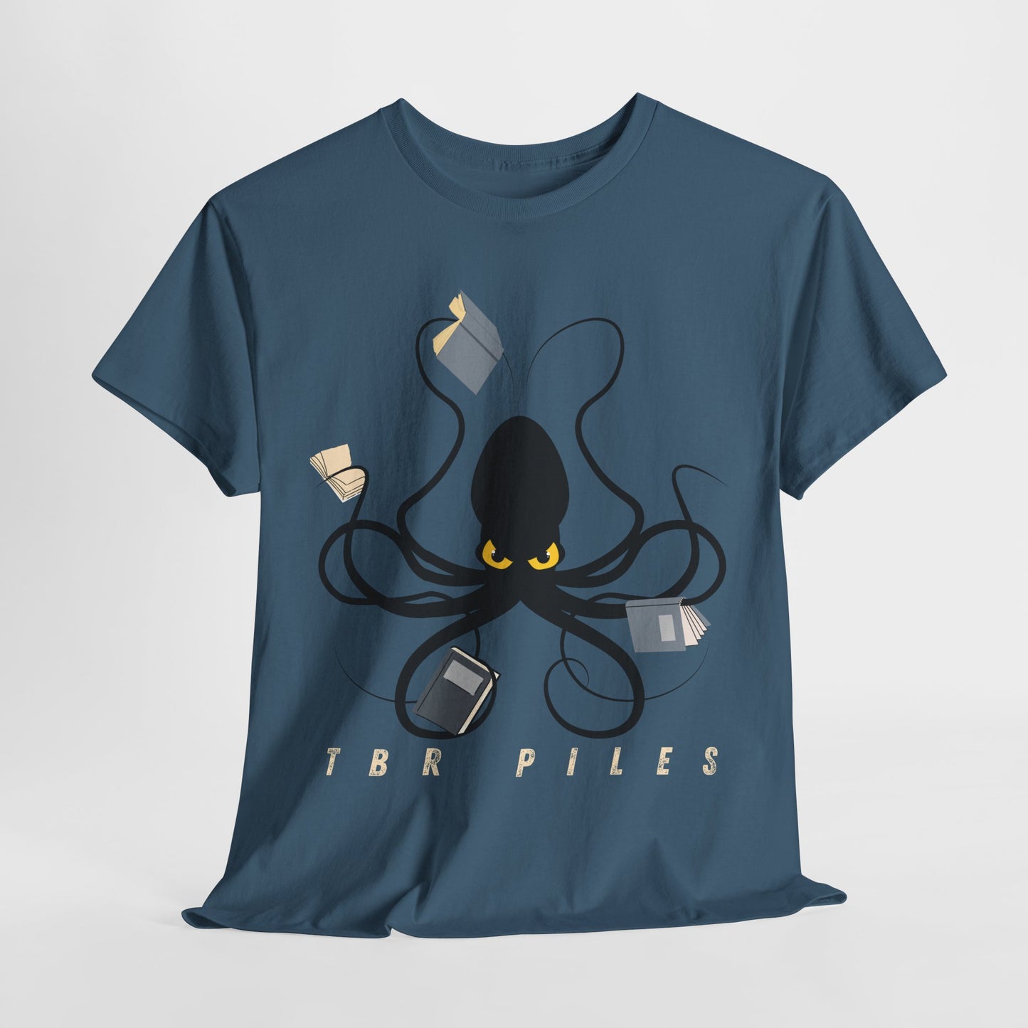 Teen/Adult Unisex “TBR Piles” Tee – Eight Arms, Still Not Enough