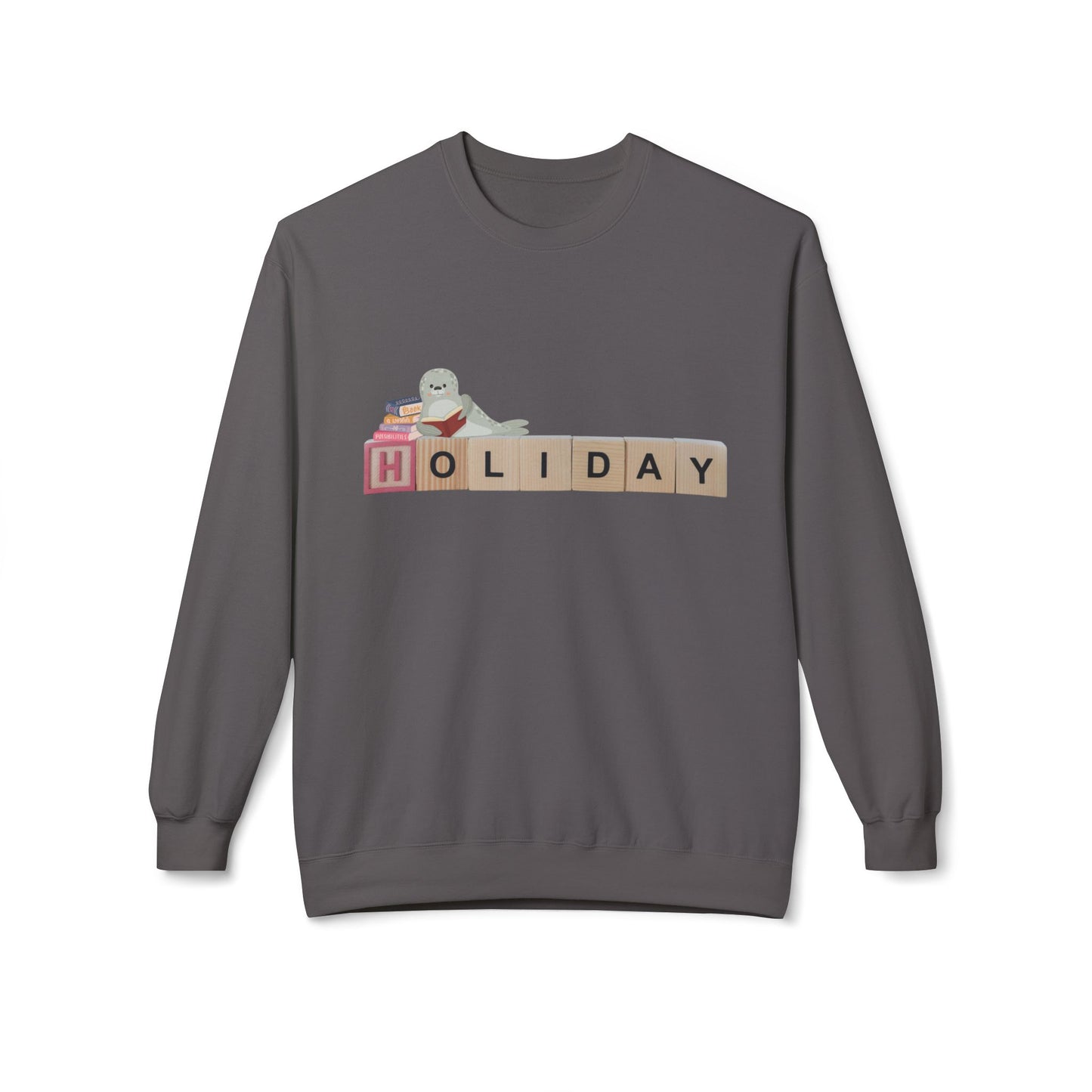 Teen/Adult Unisex Holiday Sweatshirt β Cozy Reading Break Design for Book Lovers