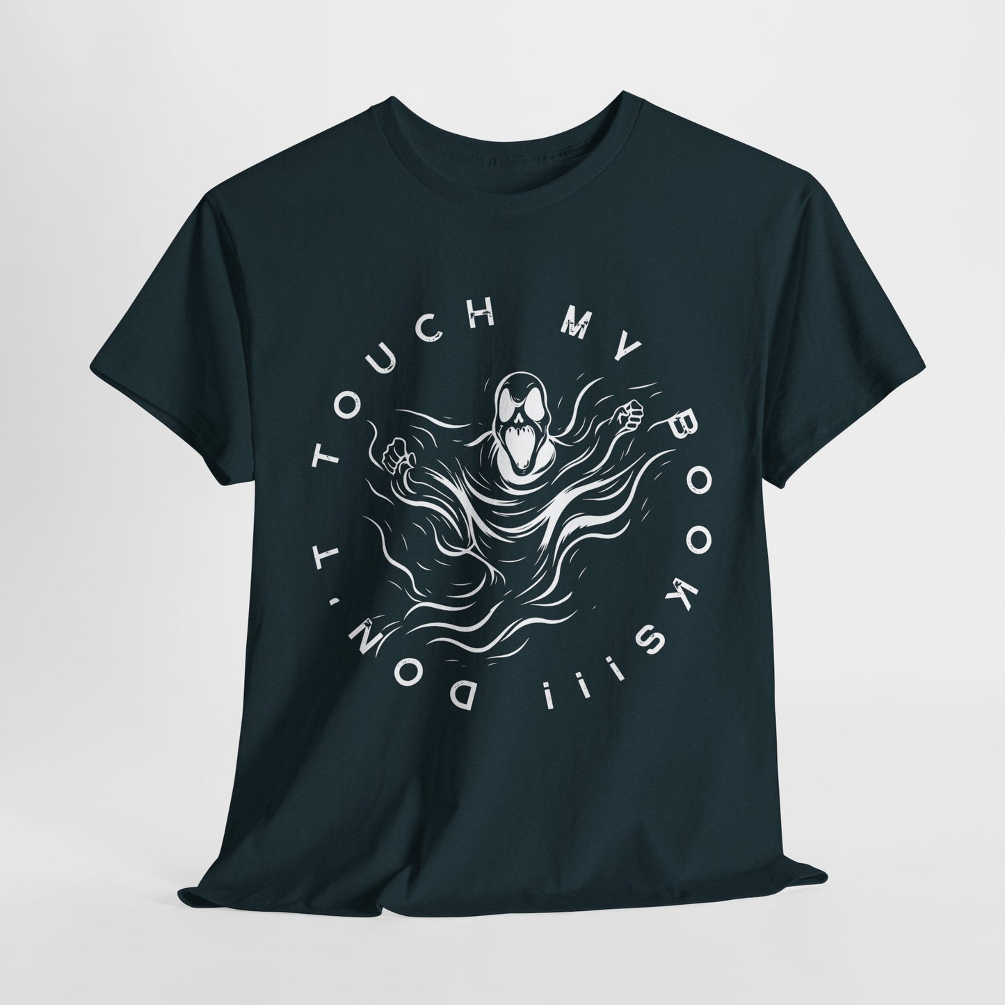 Teen/Adult Unisex Don’t Touch My Books T-Shirt – Horror Reader Graphic Tee