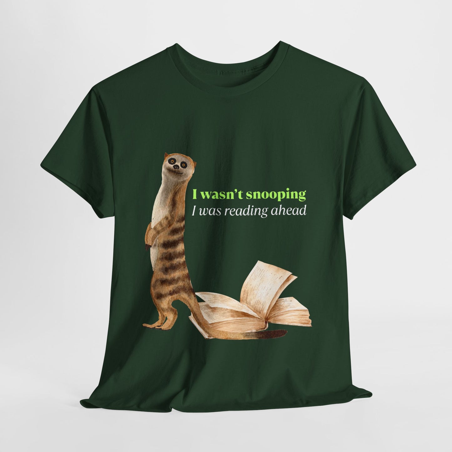 Teen/Adult Unisex Sneaky Reader Tee – For Curious Minds & Page Peekers