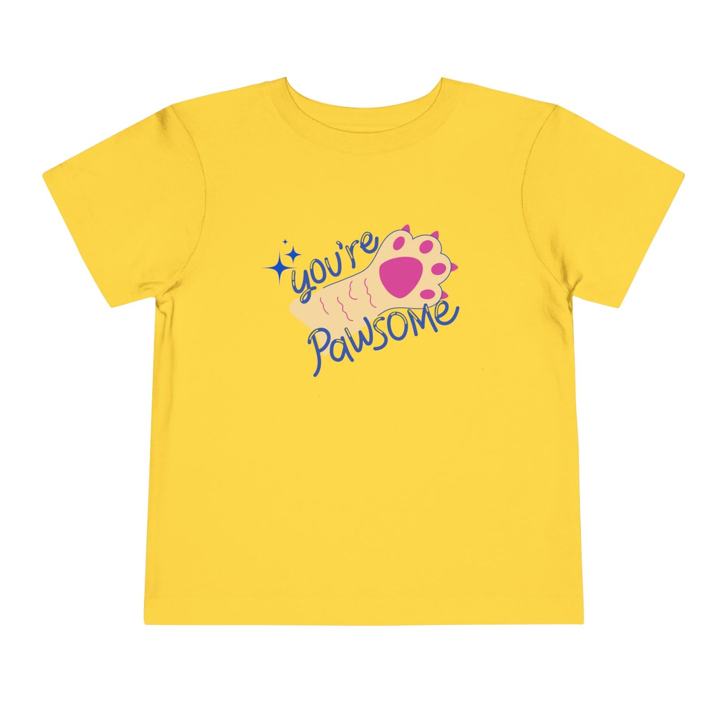 Toddler You’re Pawsome Tee – Cute & Encouraging Paw Print Design