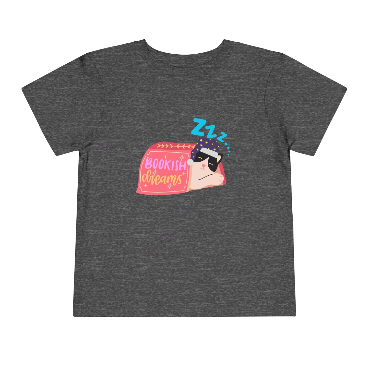 Toddler Bookish Dreams Tee – Cozy Cat Nap for Little Readers