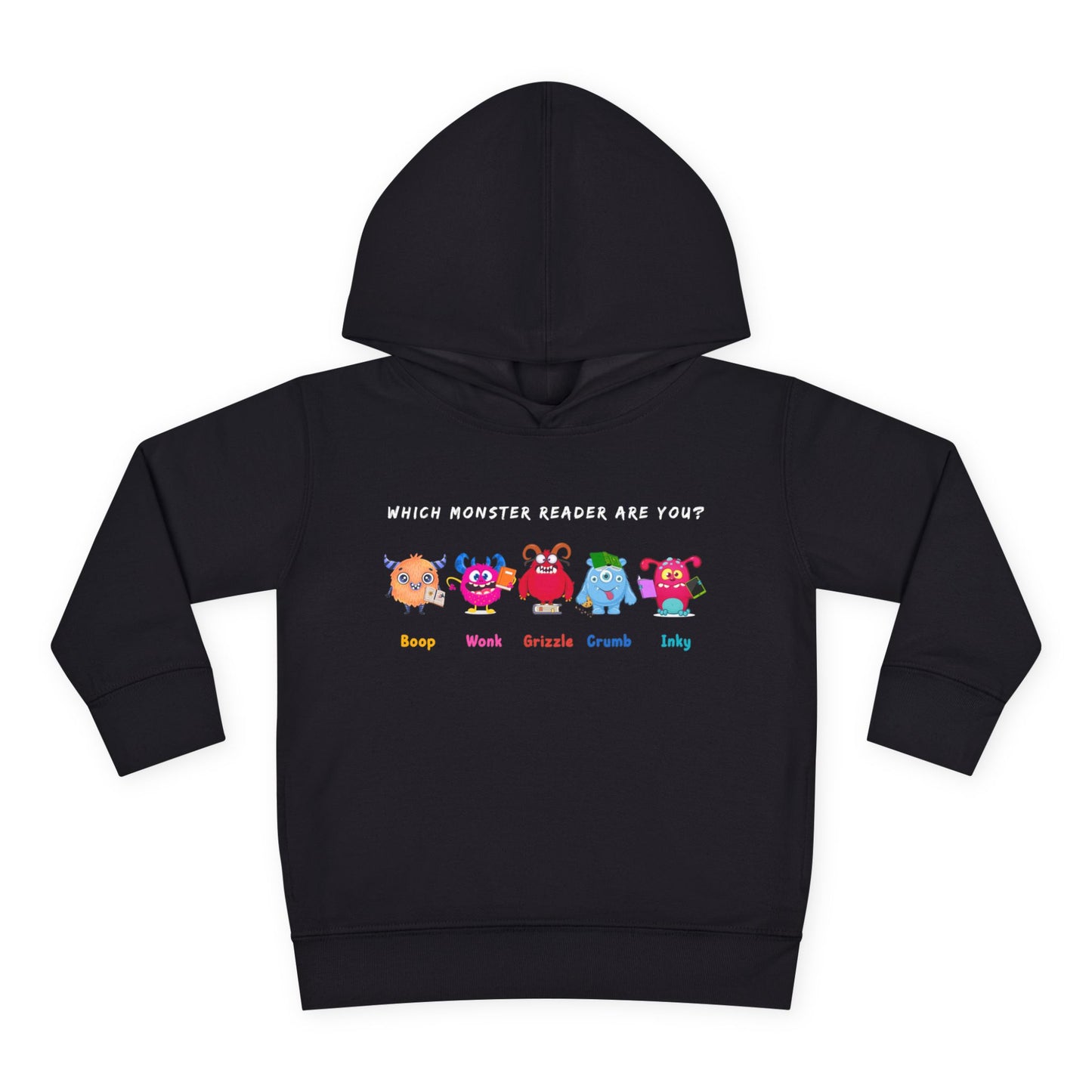 Toddler Monster Reader Hoodie โ Which Monster Reader Are You? Design