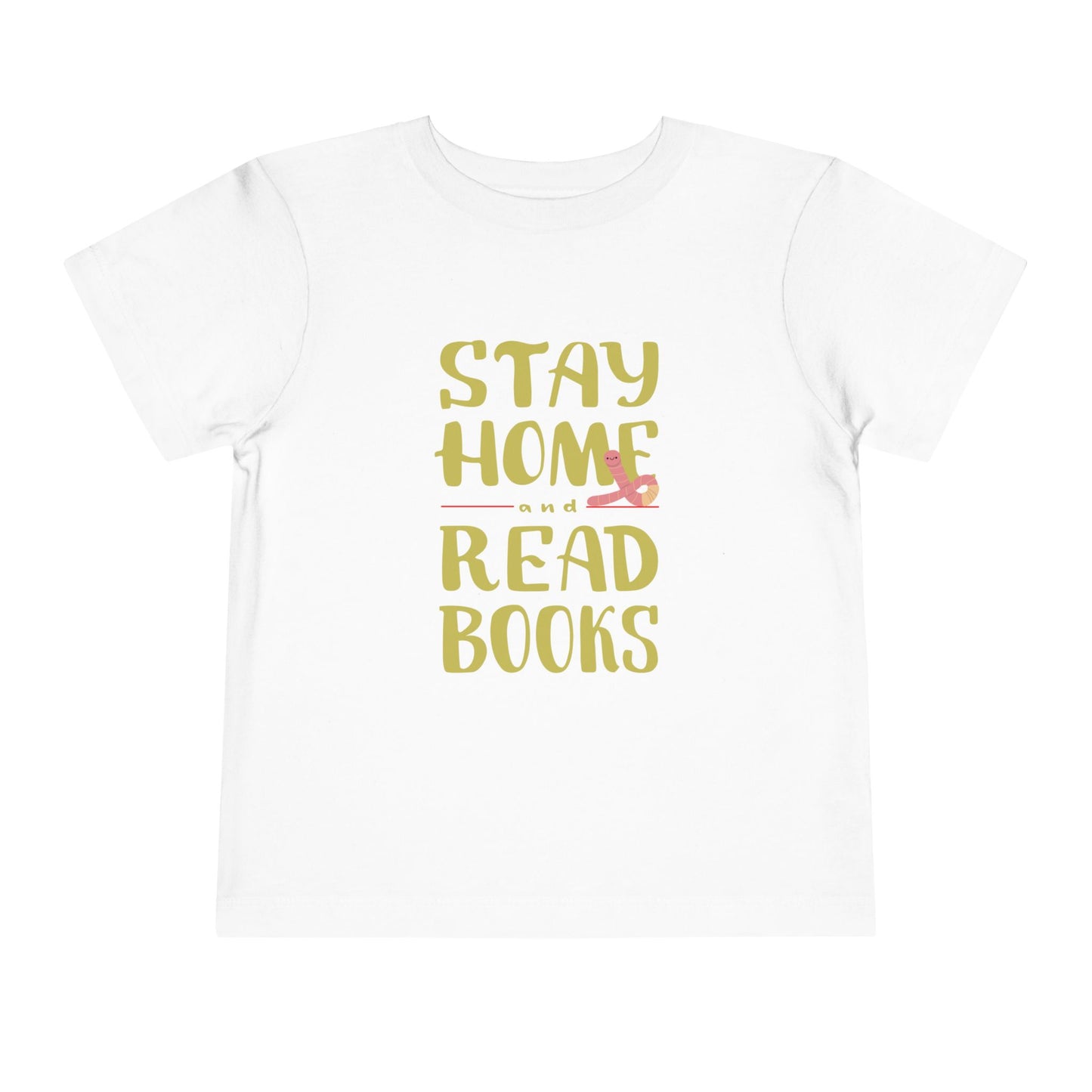 Toddler Stay Home and Read Books Tee β Cozy Pick for Little Bookworms