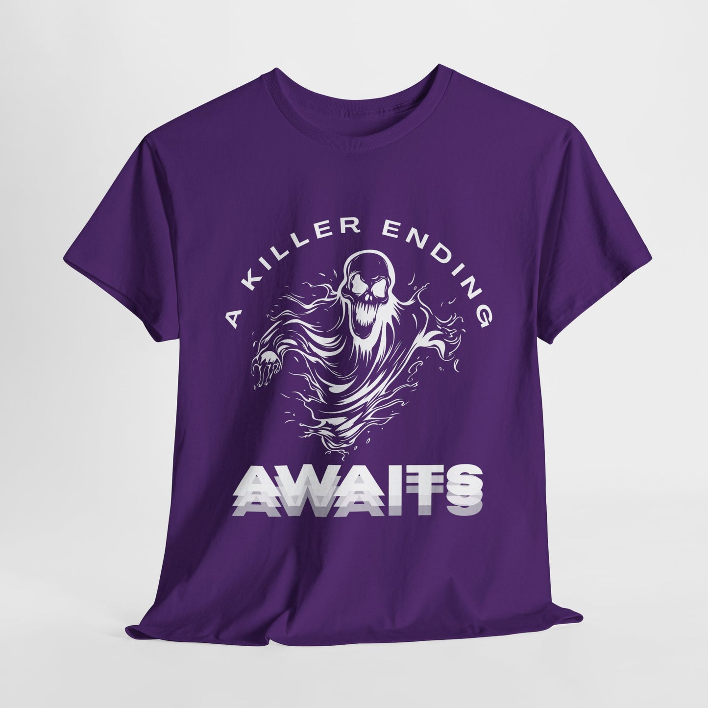 Teen/Adult Unisex A Killer Ending Awaits T-Shirt – Horror Thriller Graphic Tee
