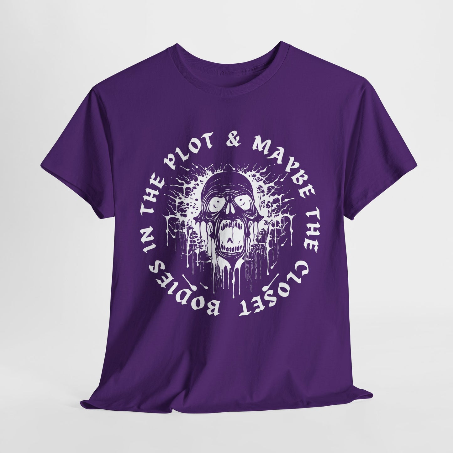 Teen/Adult Unisex Closet Bodies & Plot Twists T-Shirt β Horror Graphic Tee