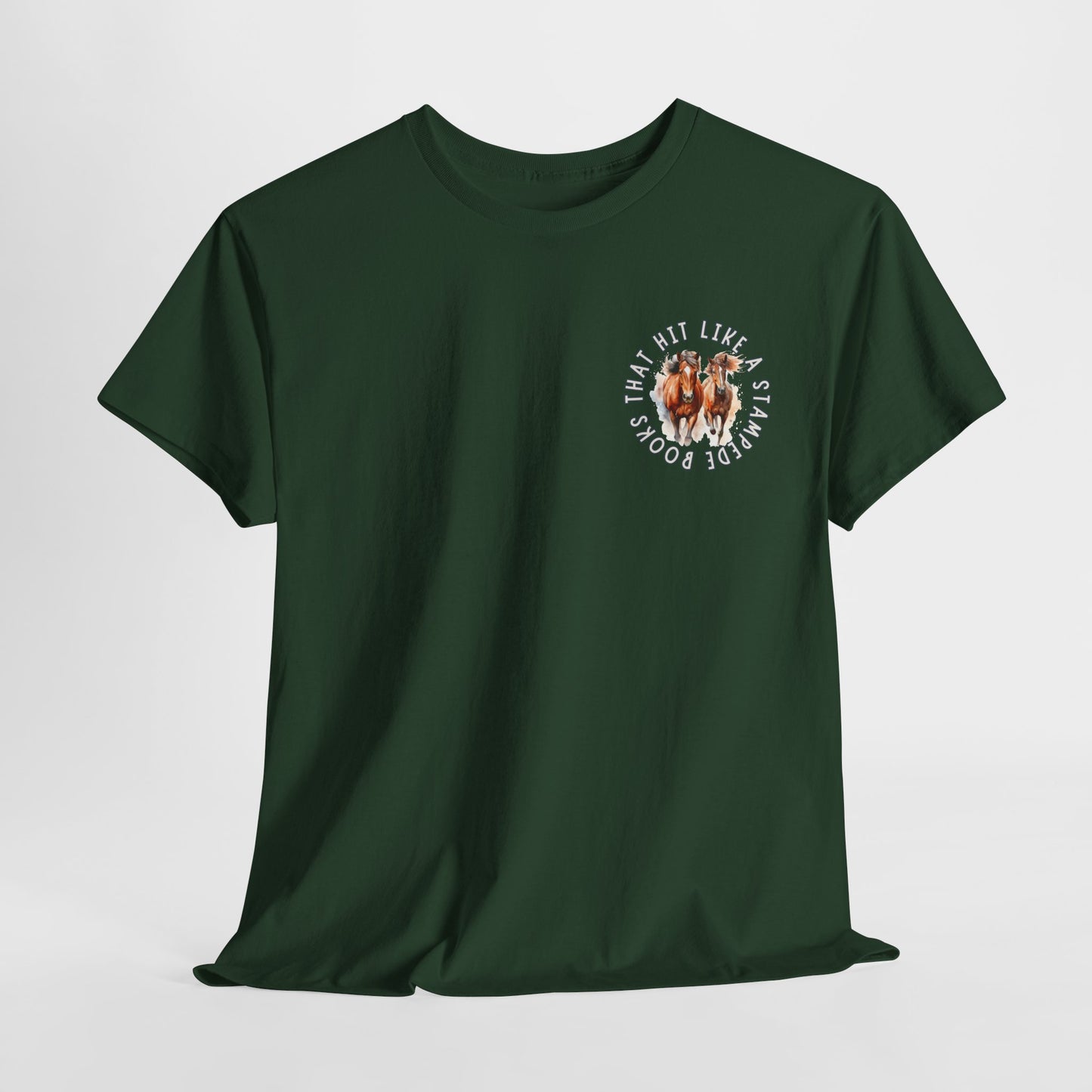 Teen/Adult Unisex Tee – Books That Hit Like a Stampede (Little Edition)
