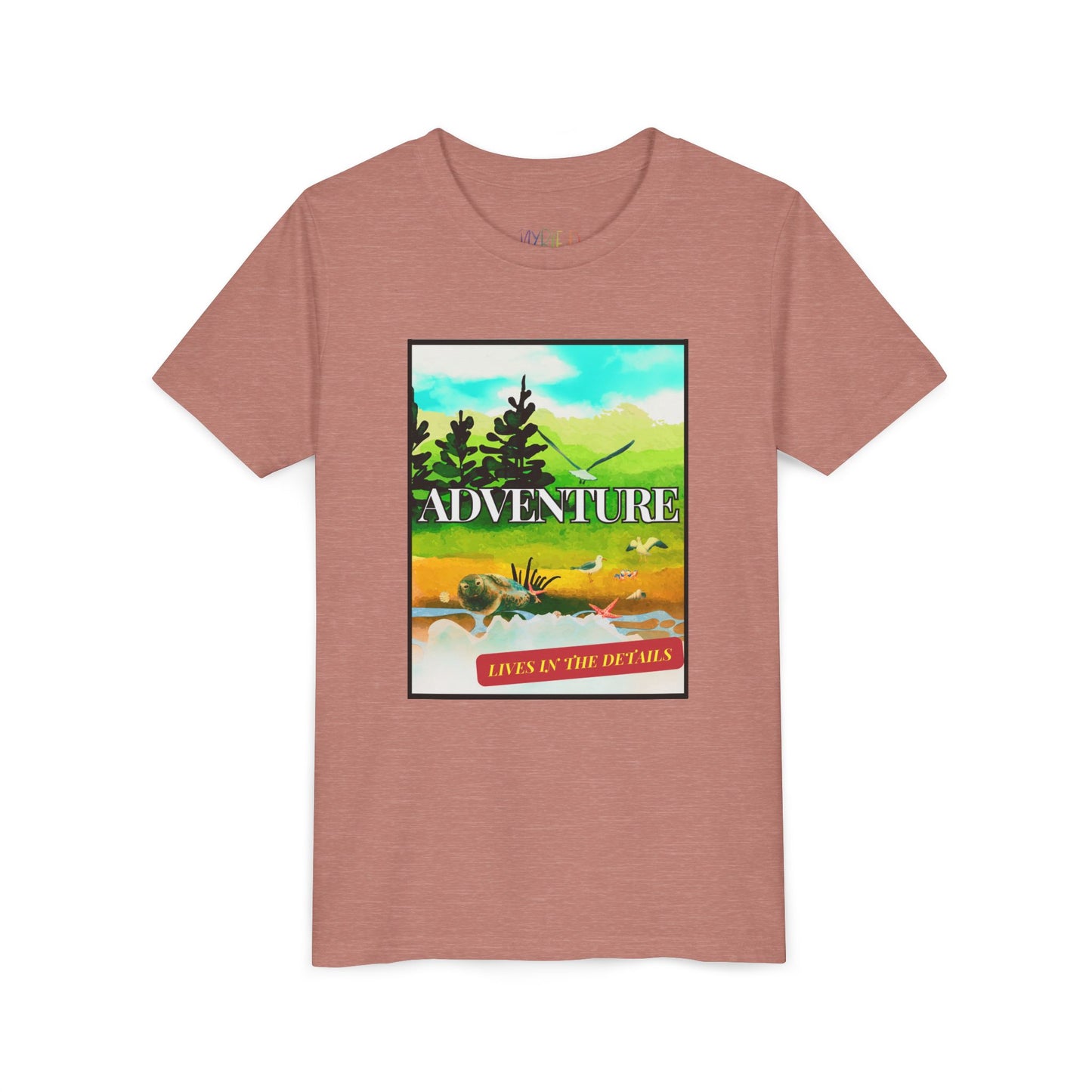 Youth Adventure Lives in the Details Tee – Nature Explorer Shirt for Kids, Curiosity-Driven Outdoor Apparel