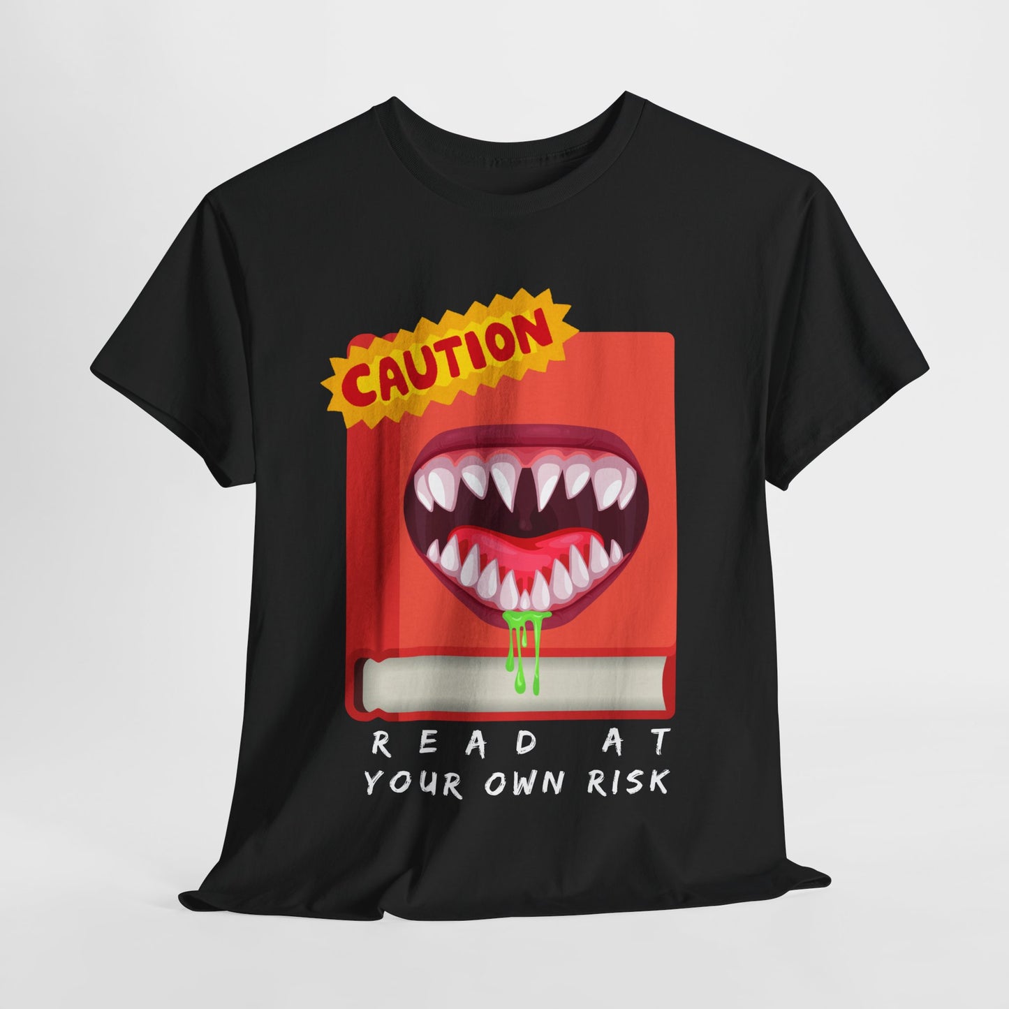 Teen/Adult Unisex Read at Your Own Risk Tee β A Warning for Thrill-Seeking Readers