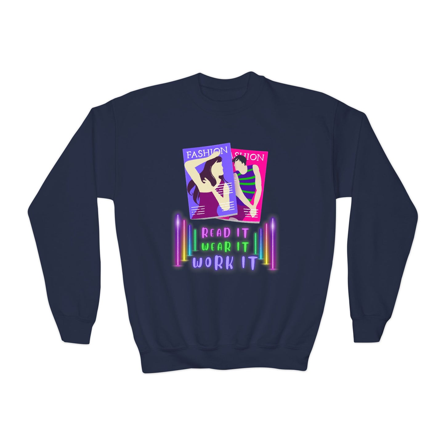 Youth Fashion Reader Sweatshirt β Read It, Wear It, Work It!