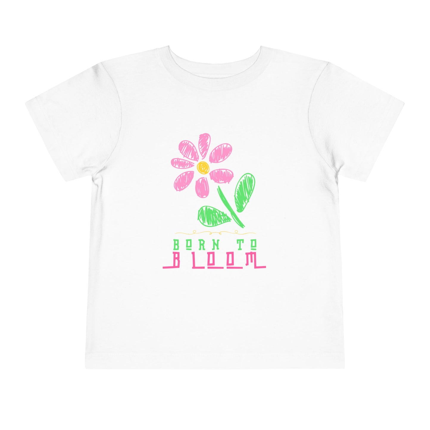 Toddler Born to Bloom Tee – Uplifting Flower Shirt for Little Growers