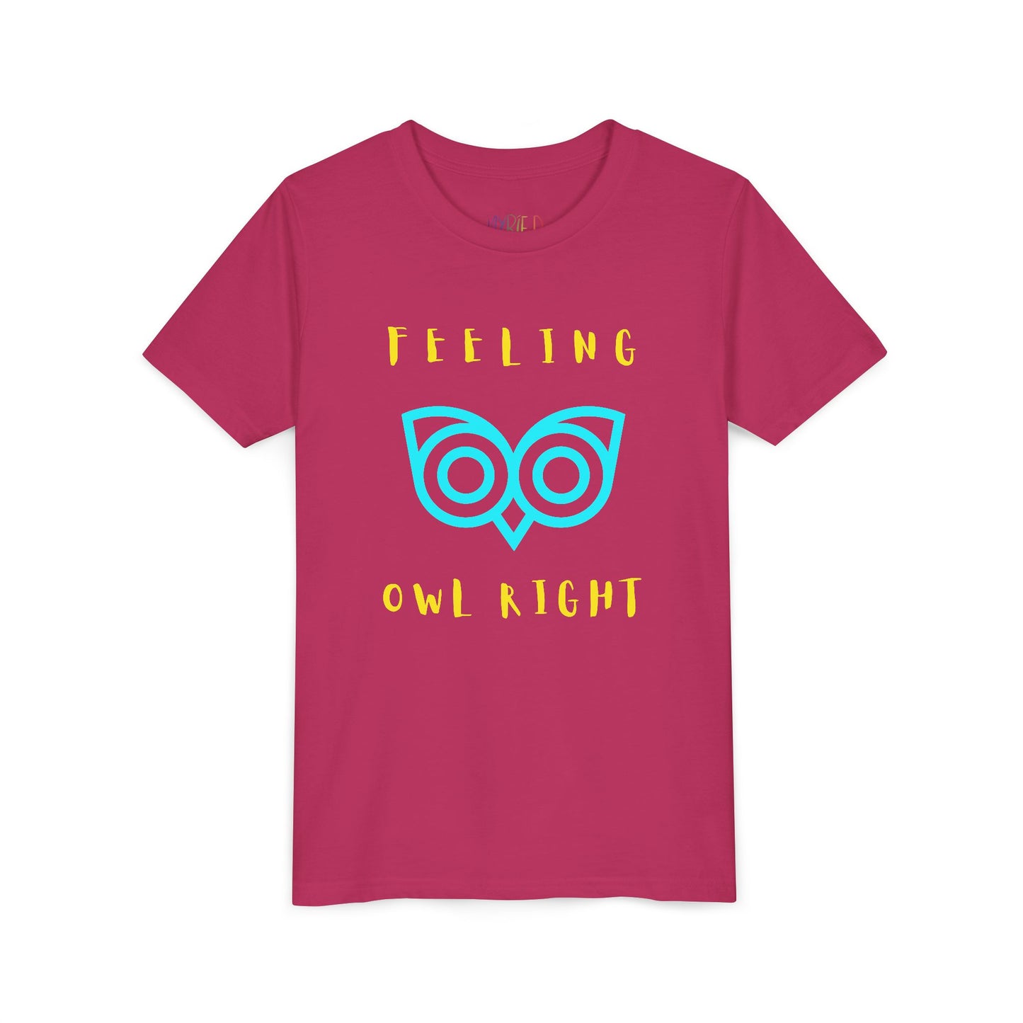 Youth Feeling Owl Right T-Shirt – Bold Graphic Tee with Playful Wordplay and Owl Design
