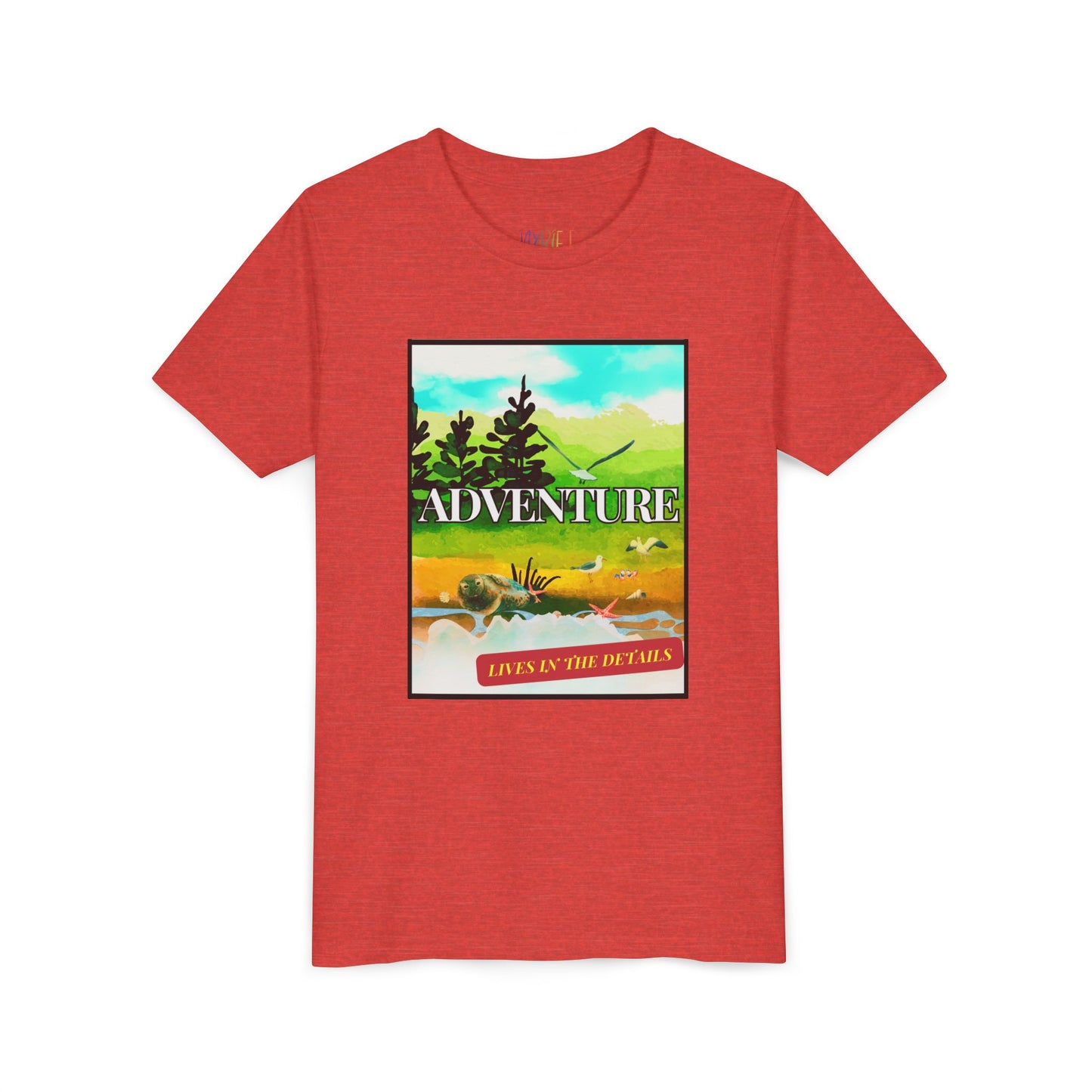 Youth Adventure Lives in the Details Tee – Nature Explorer Shirt for Kids, Curiosity-Driven Outdoor Apparel