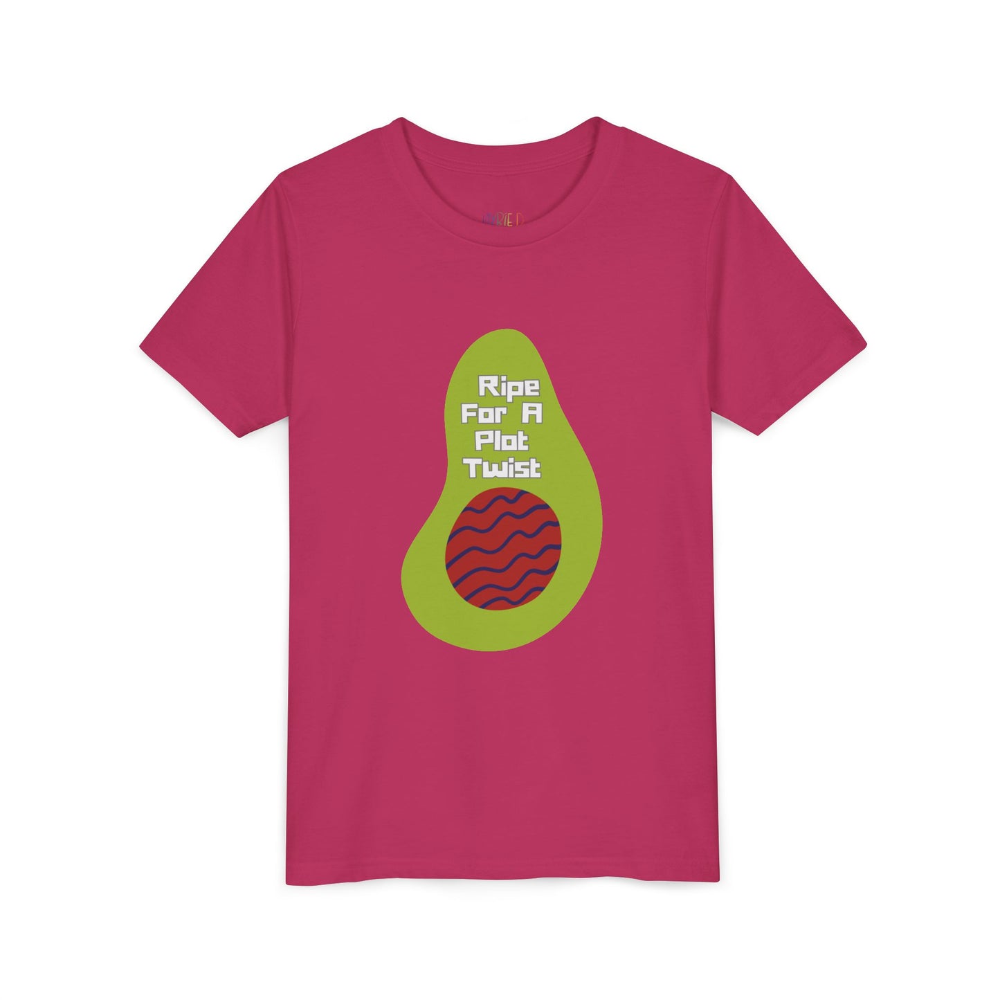 Youth Ripe For A Plot Twist Tee β Funny Avocado Shirt for Bookworms & Goofballs, A clever twist for kids who love stories with flavor