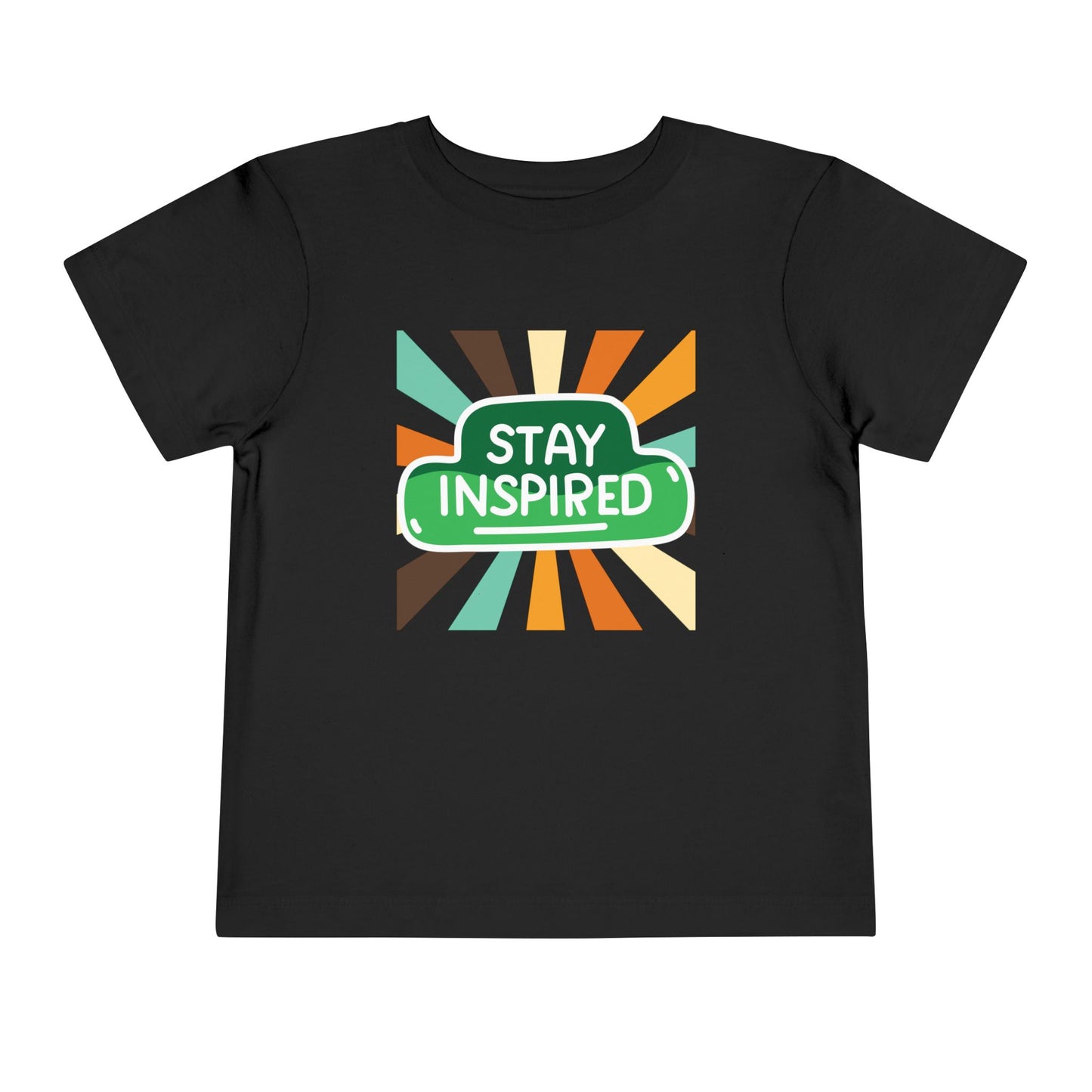 Toddler Stay Inspired Tee β Bold Retro Motivation for Little Dreamers
