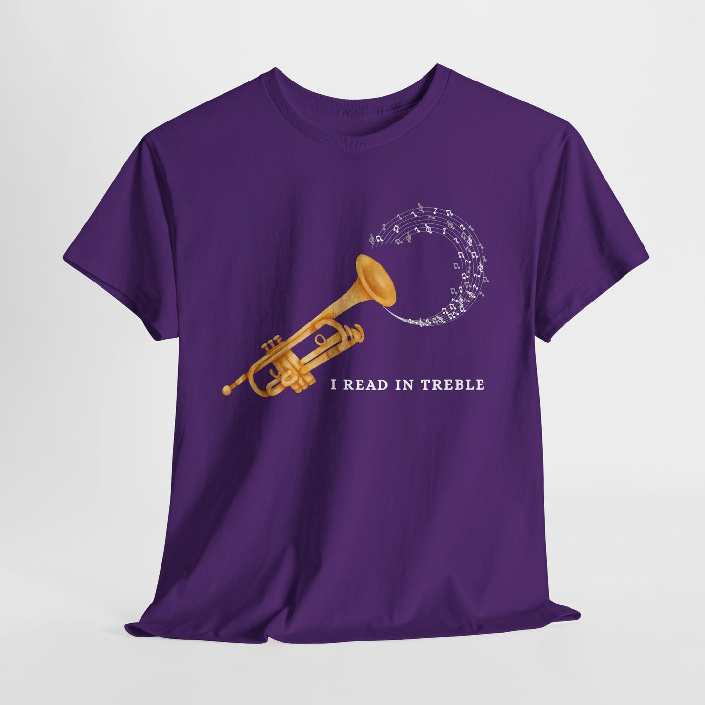 Teen/Adult Unisex I Read in Treble Tee β A Punny Pick for Music & Book Lovers