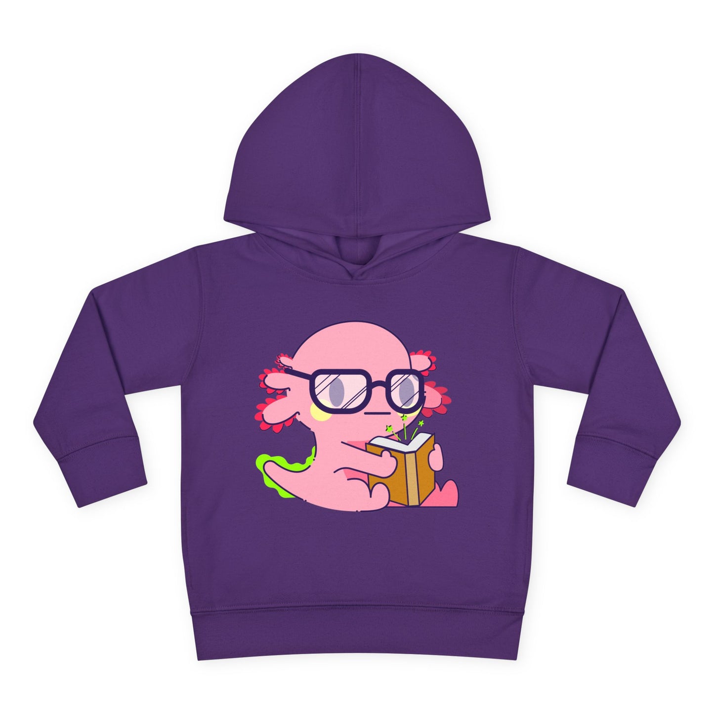Toddler Bookish Axolotl Hoodie โ Cute Reading Design