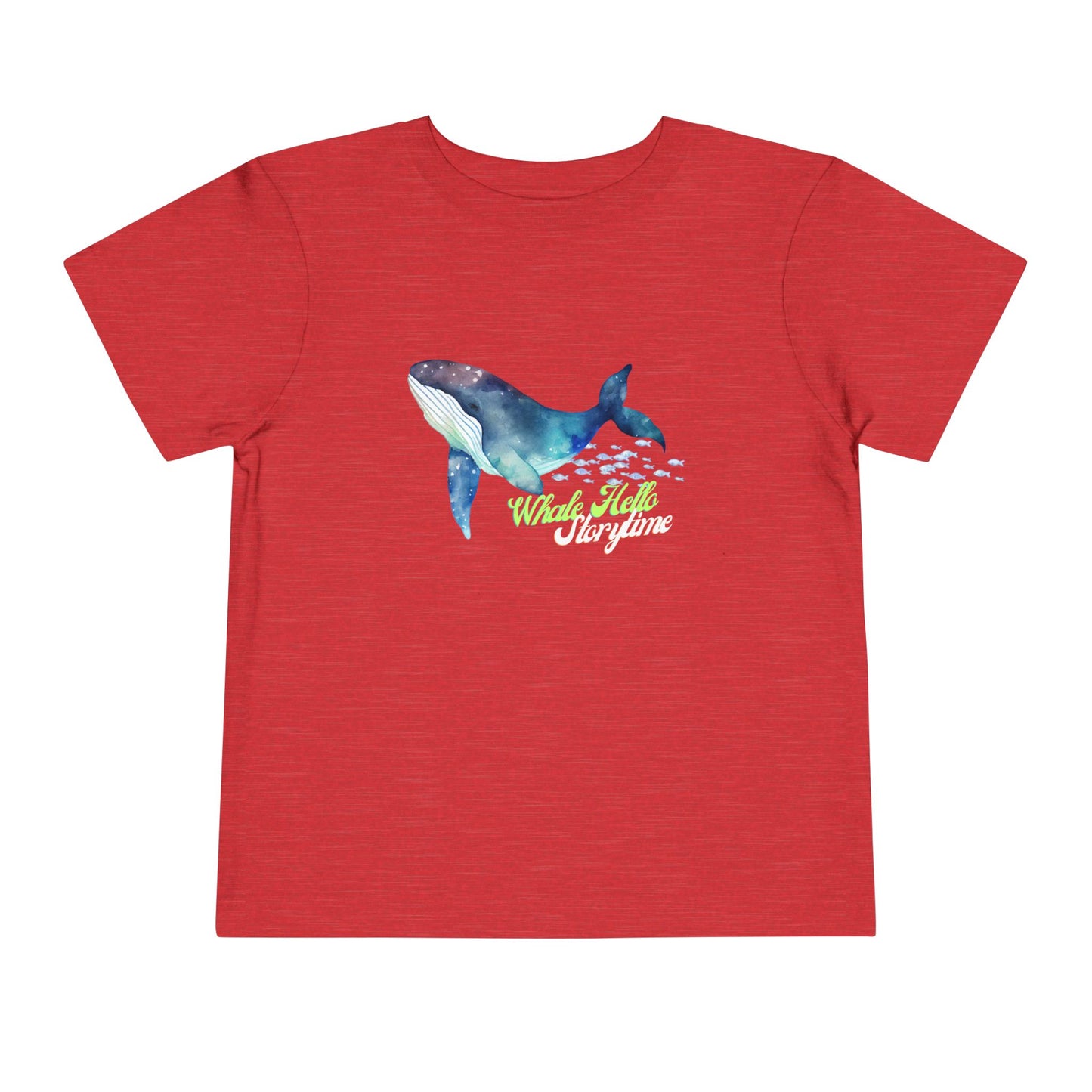 Toddler Whale Hello Storytime Tee β Cosmic Whale Shirt for Readers & Dreamers