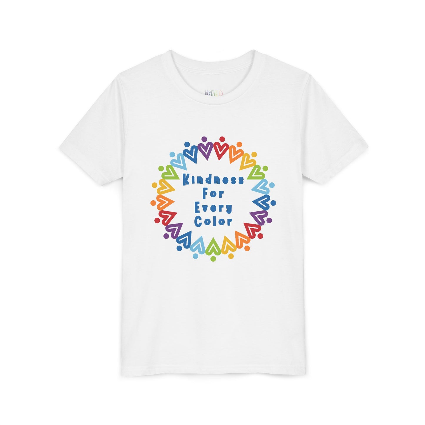 Youth Kindness For Every Color Tee – Celebrate What Makes Us Shine
