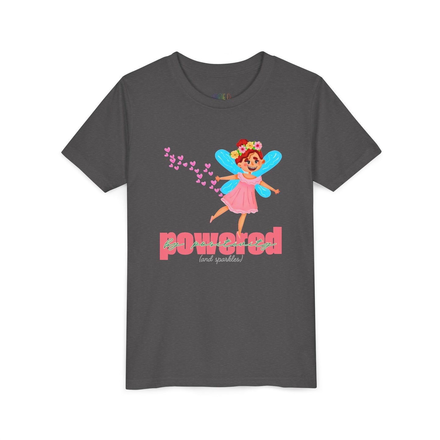 Youth Powered by Positivity (and Sparkles) Tee β Glow Up, Lift Up