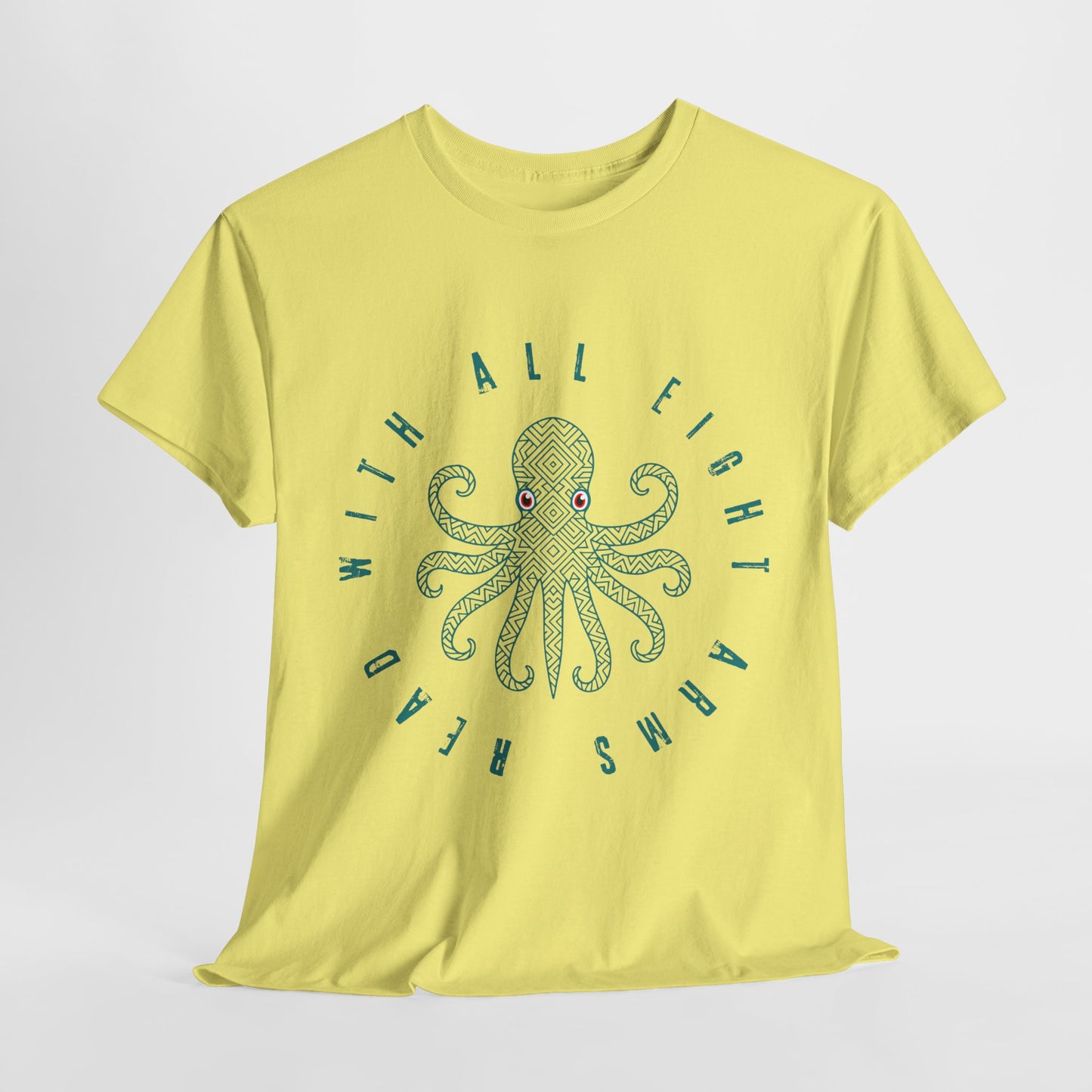 Teen/Adult Unisex β Read With All Eight Arms Tee β Ocean-Inspired Book Lover Gift
